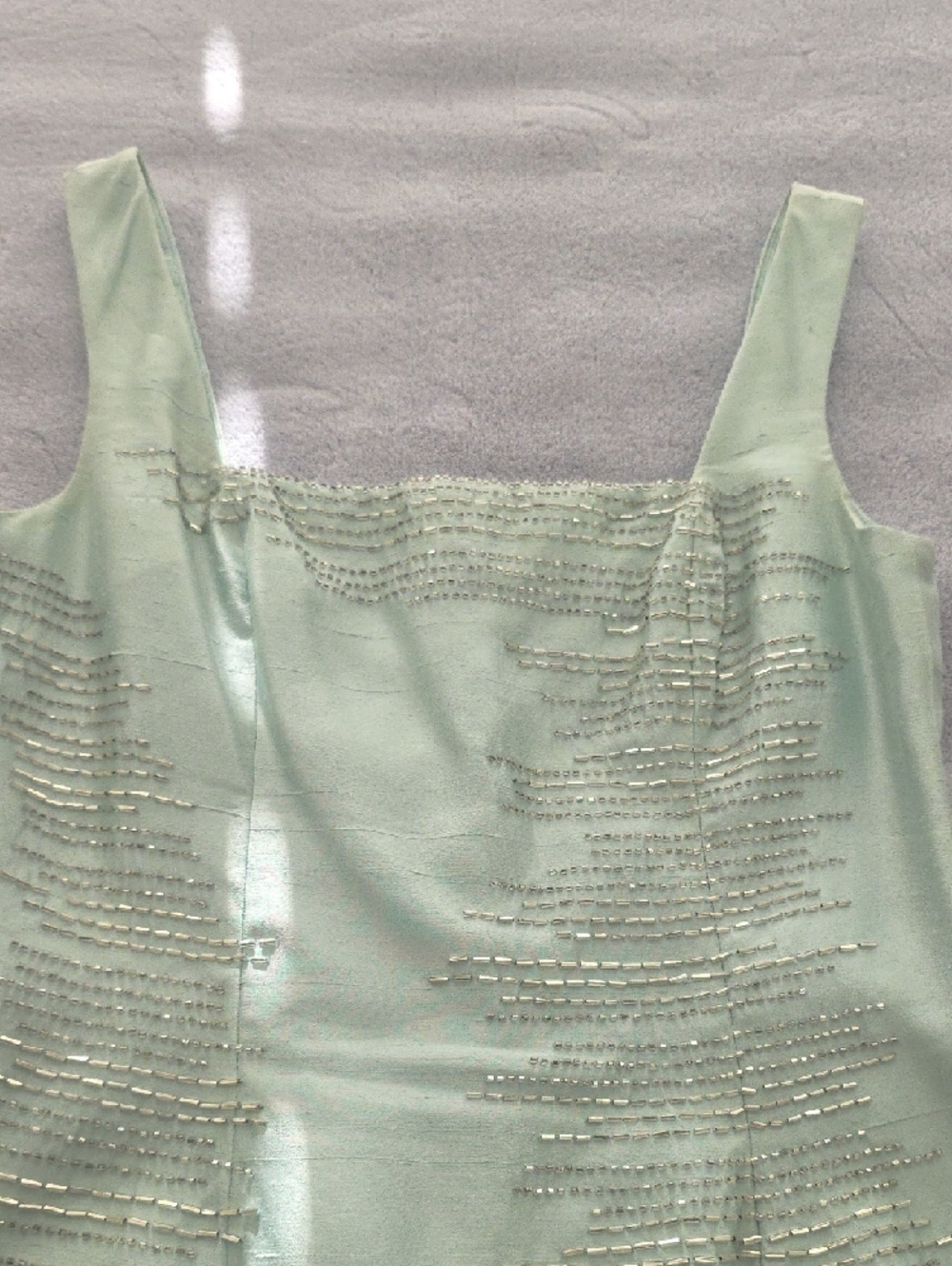 Basix II Women's Silk Slip Dress in Light Aqua